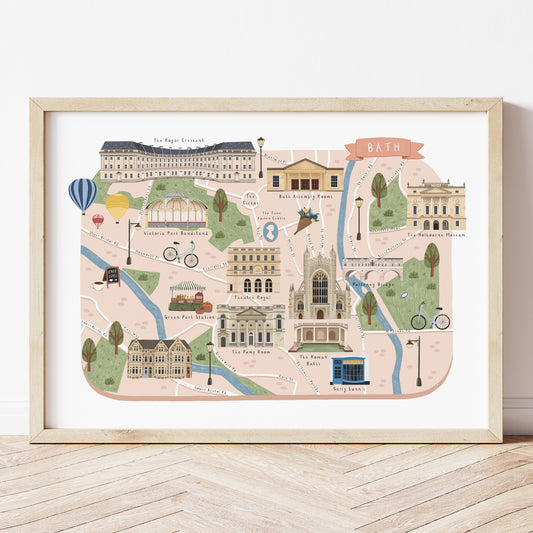 Bath Map Print