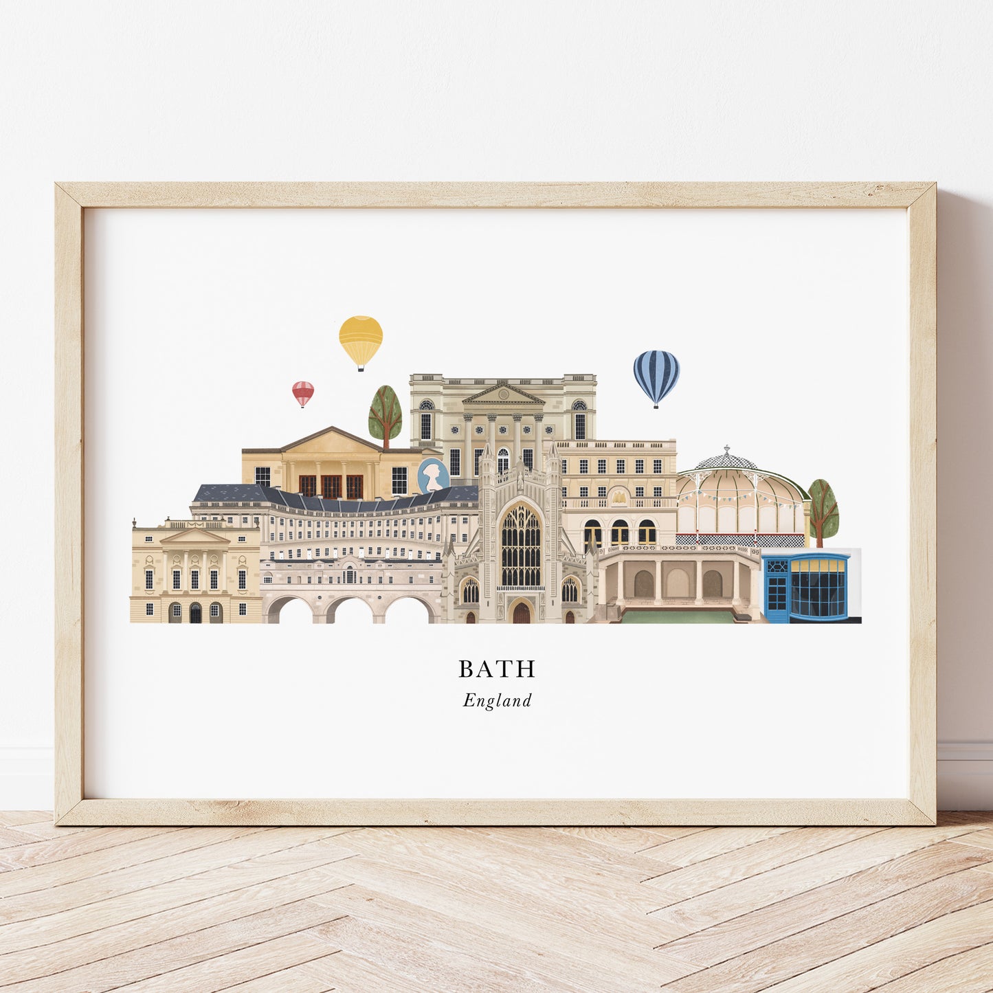 Bath Skyline Print