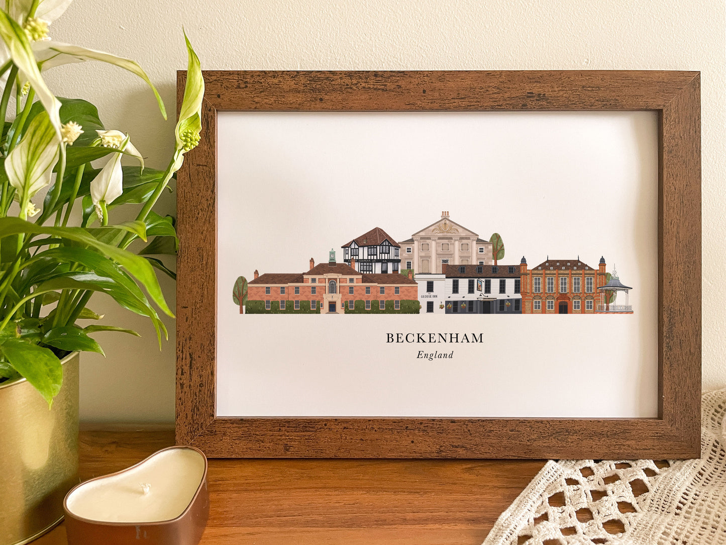 Beckenham Skyline Print