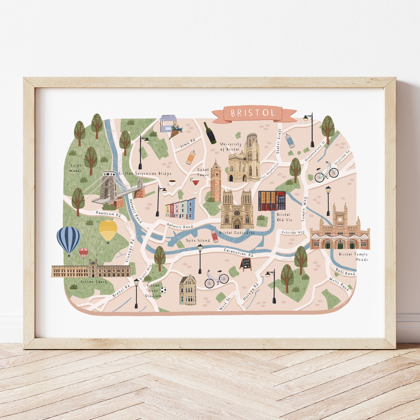 Bristol map print
