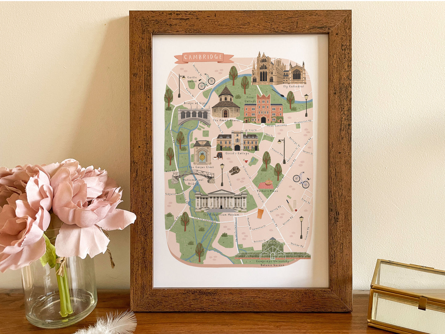 Cambridge Map Print
