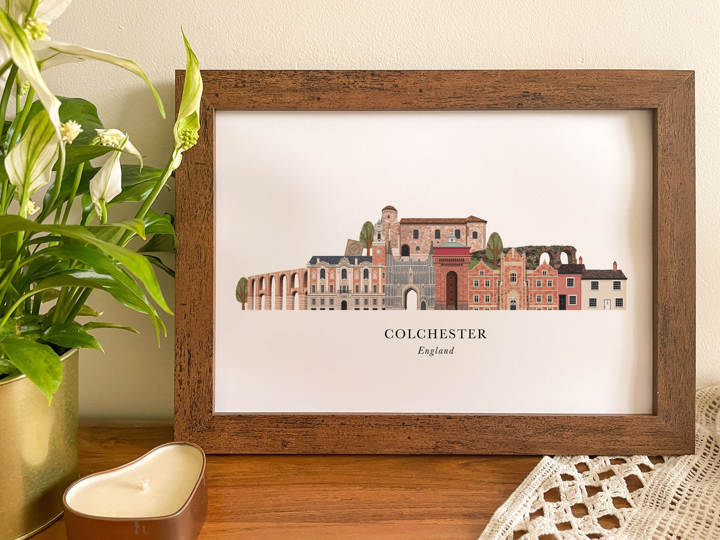 Colchester Skyline Print