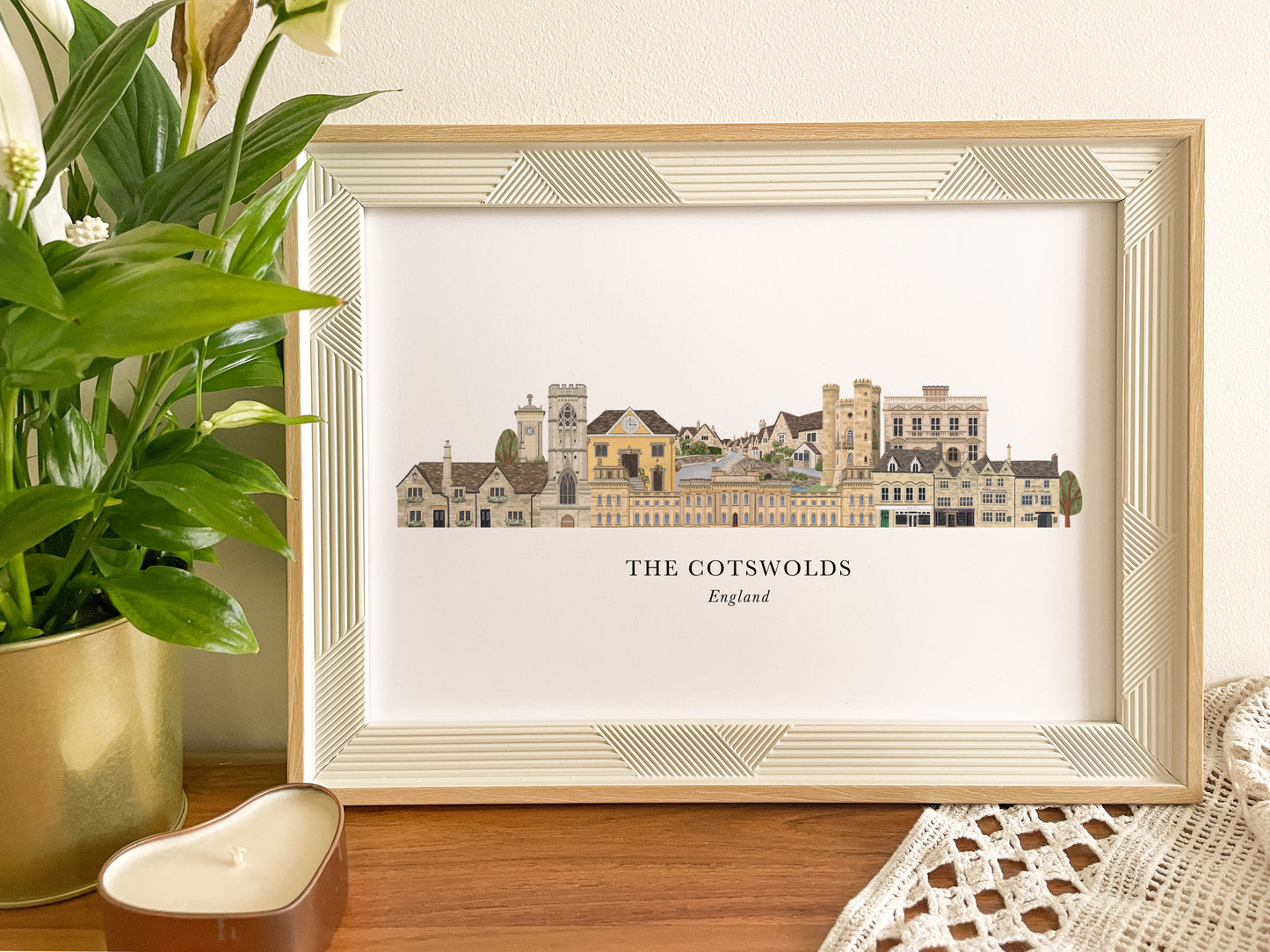 The Cotswolds Skyline Print