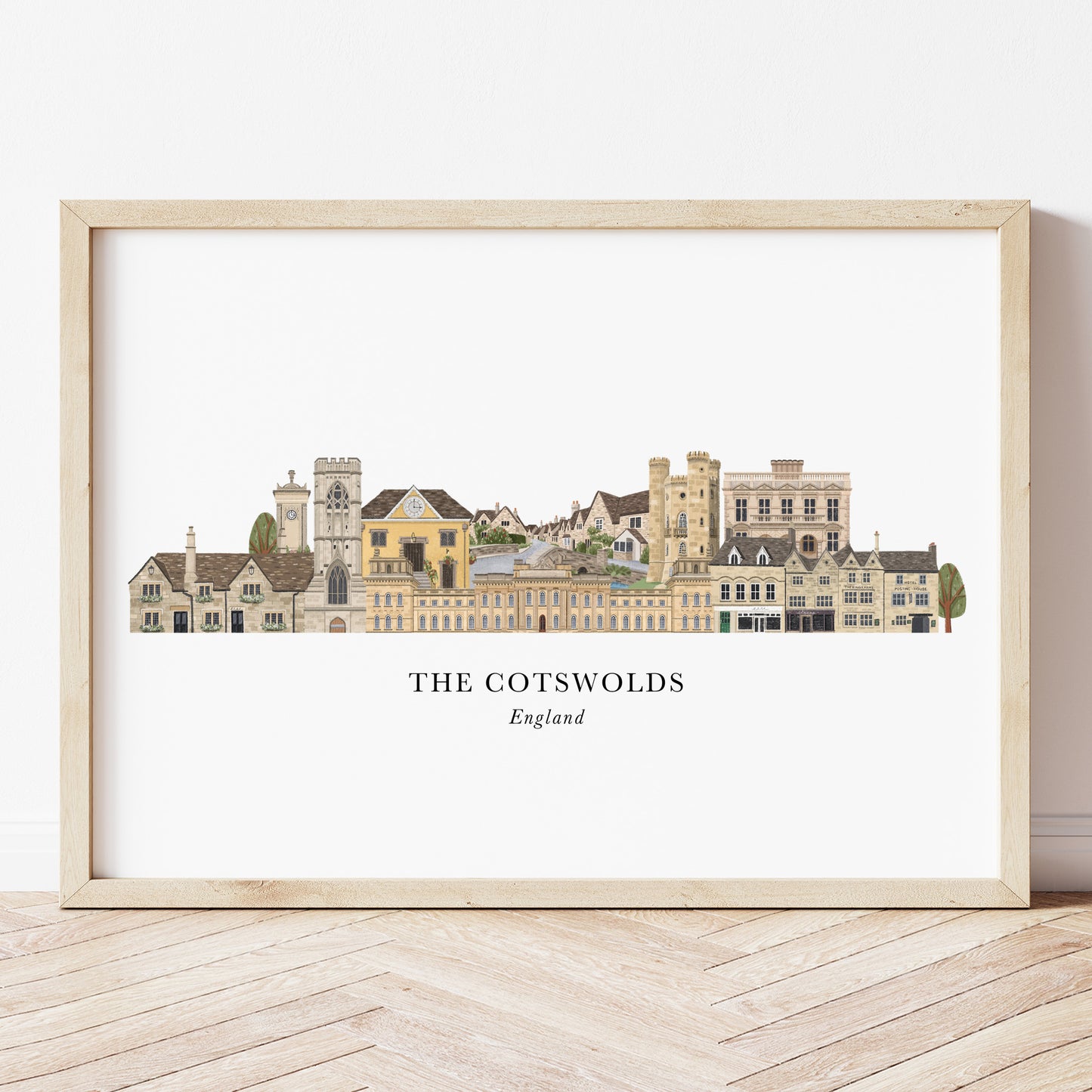 The Cotswolds Skyline Print