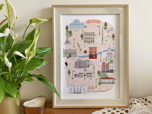 Dublin map print