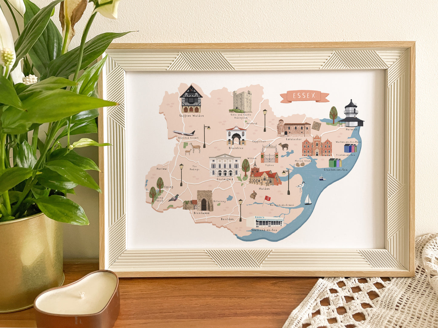 Essex Map Print