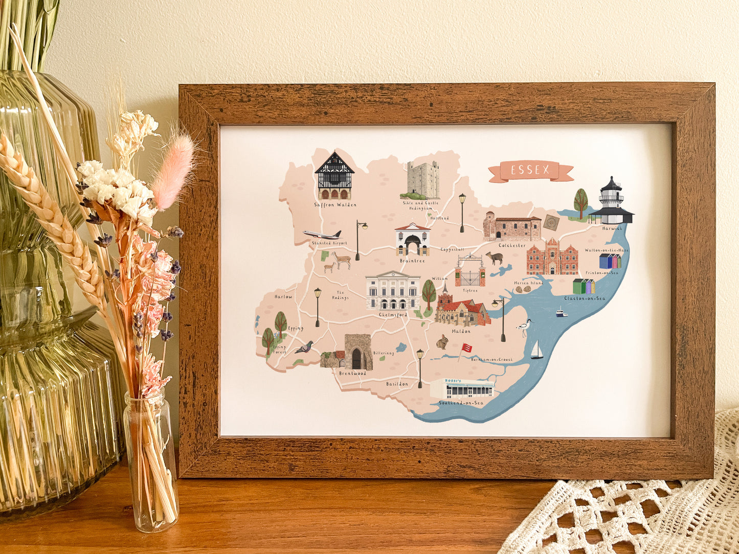 Essex Map Print