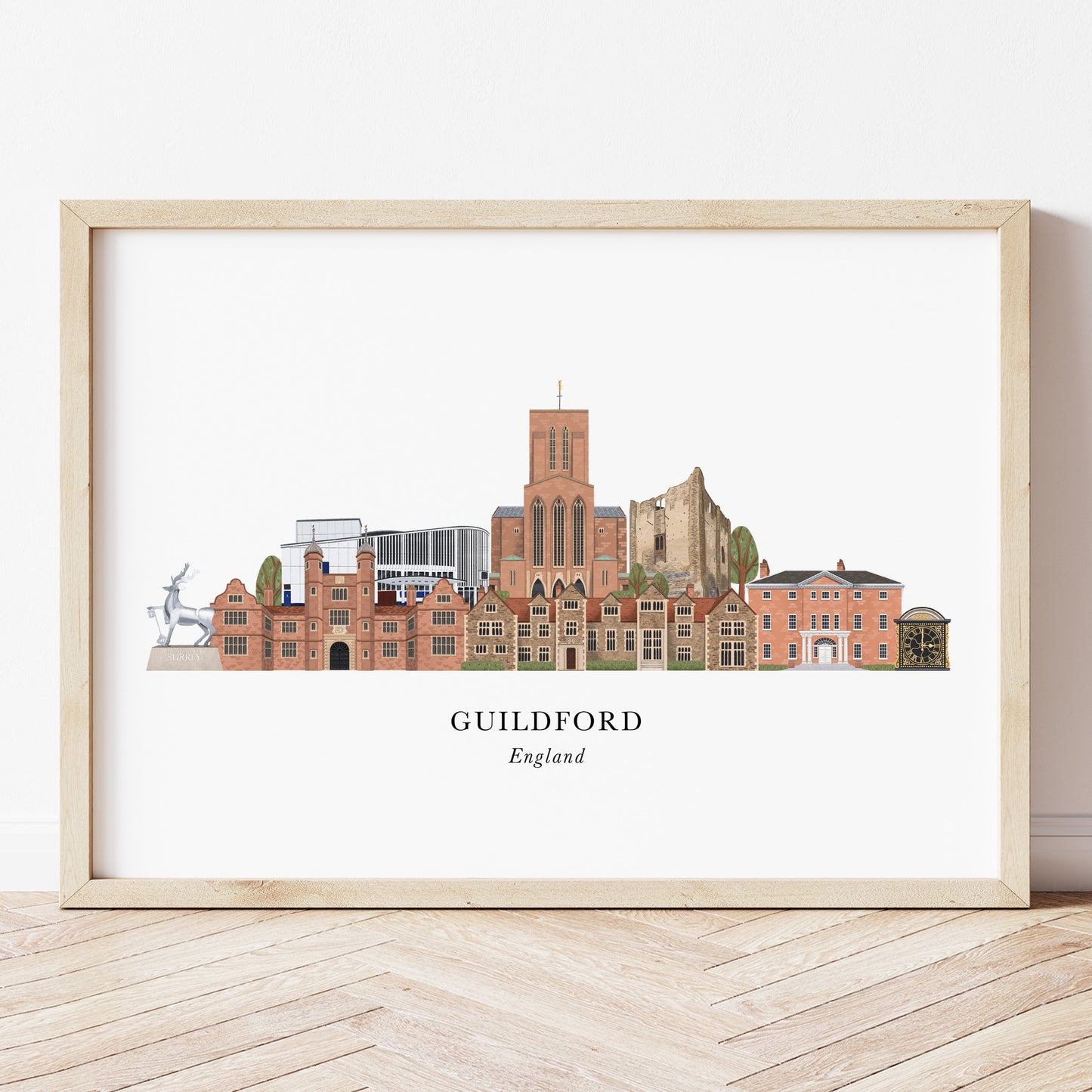 Guildford Skyline Print