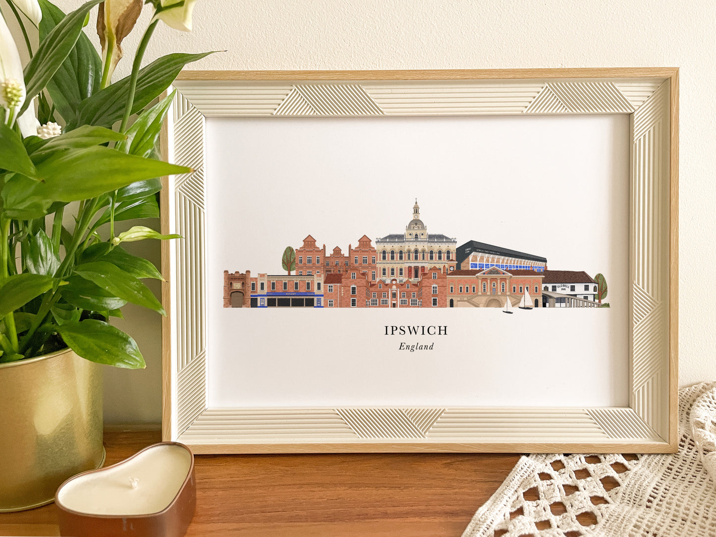 Ipswich Skyline Print