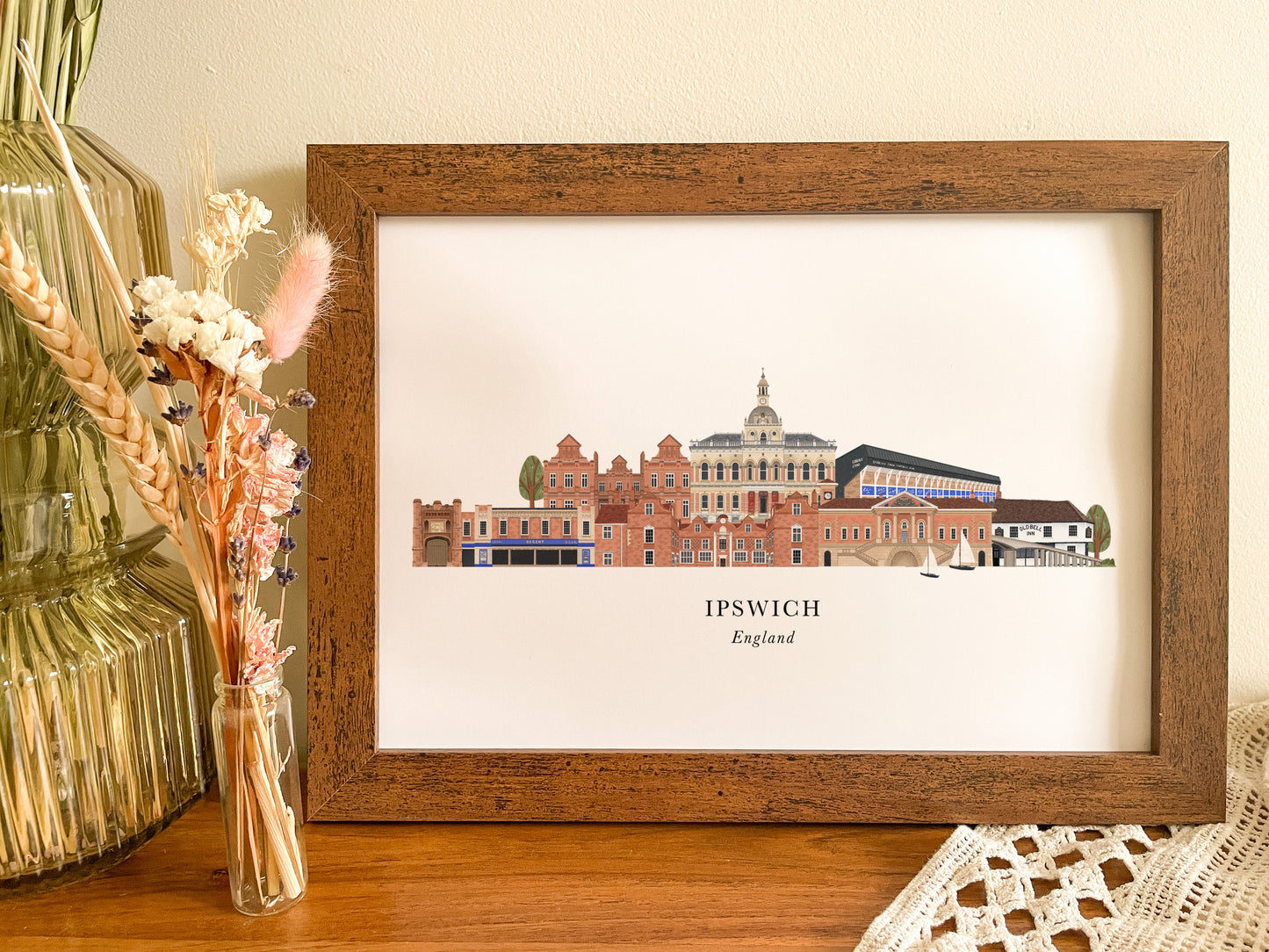 Ipswich Skyline Print
