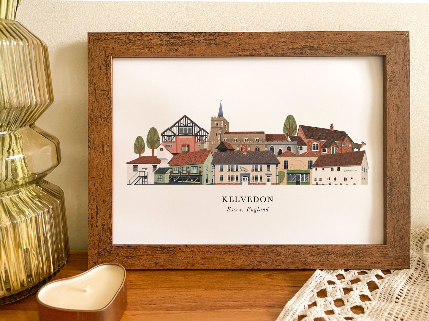 Kelvedon Skyline Print