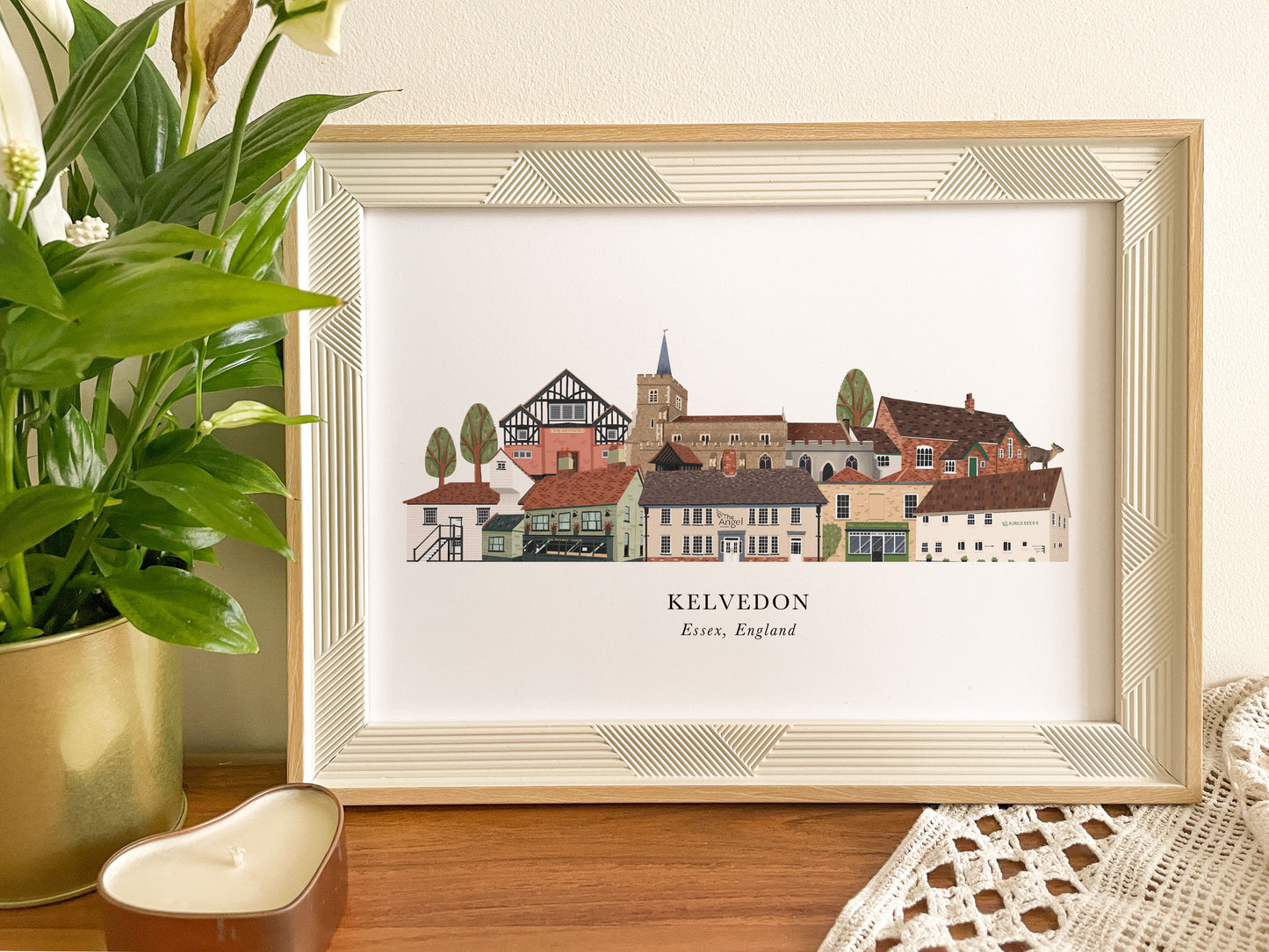 Kelvedon Skyline Print