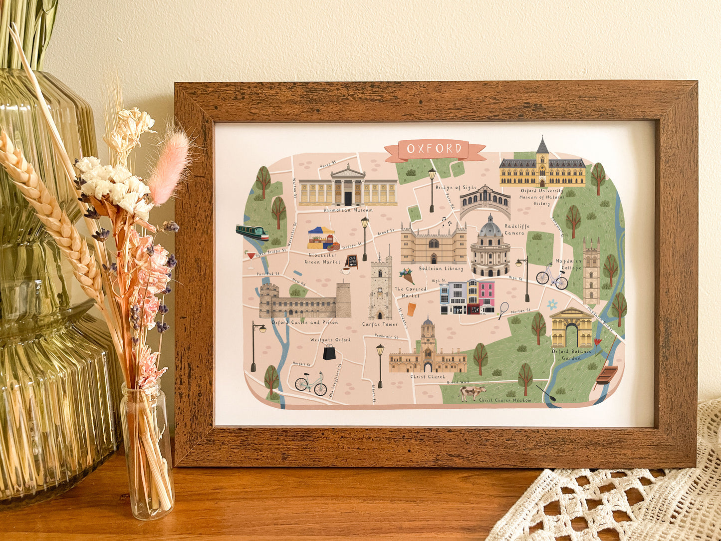 Oxford Map Print
