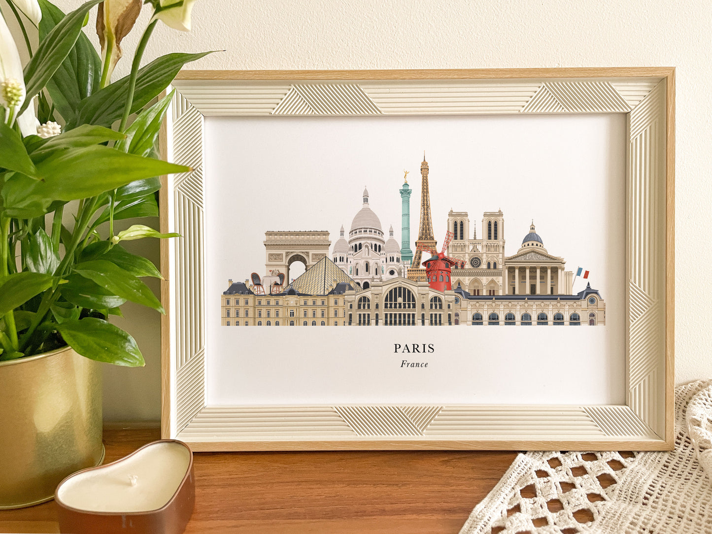 Paris Skyline Print