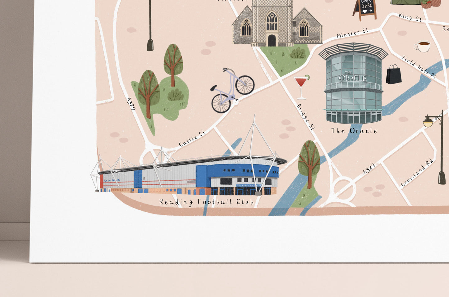Reading map print details
