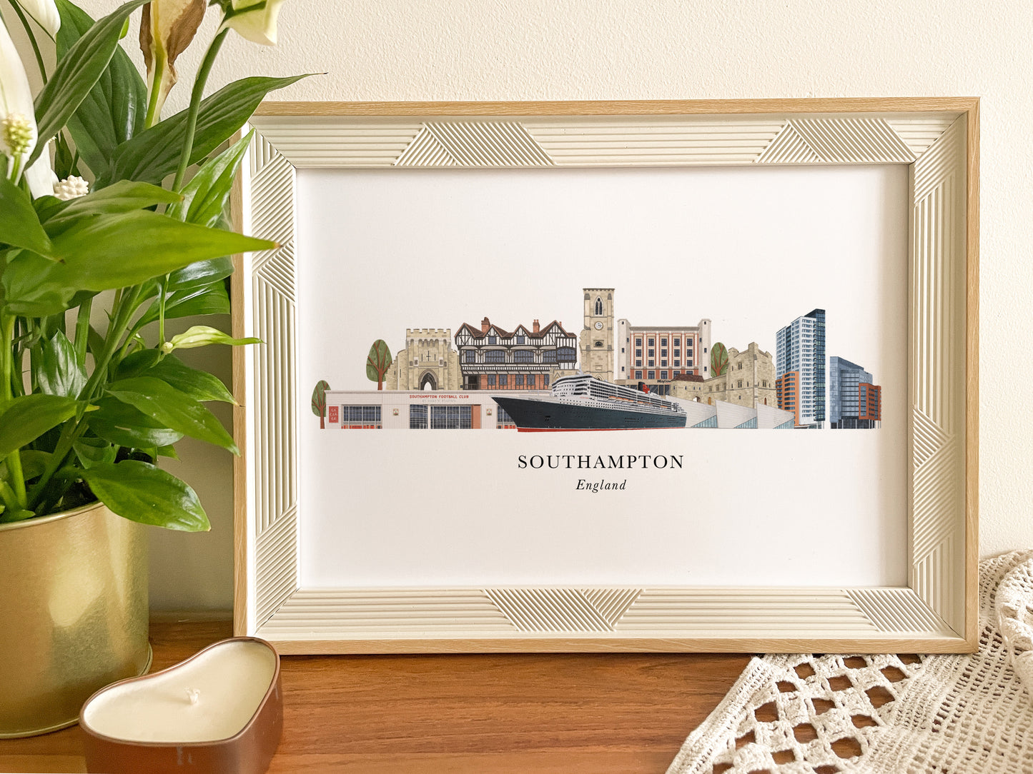 Southampton Skyline Print