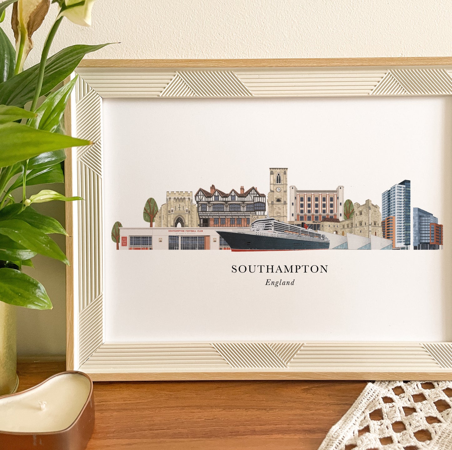 Southampton Skyline Print