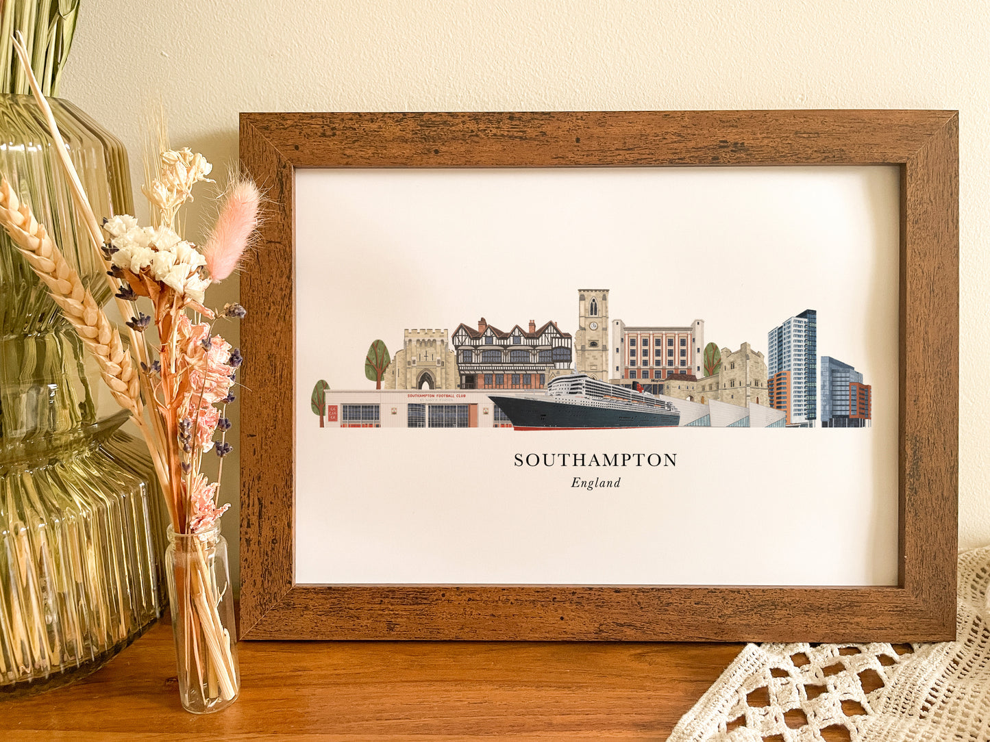 Southampton Skyline Print
