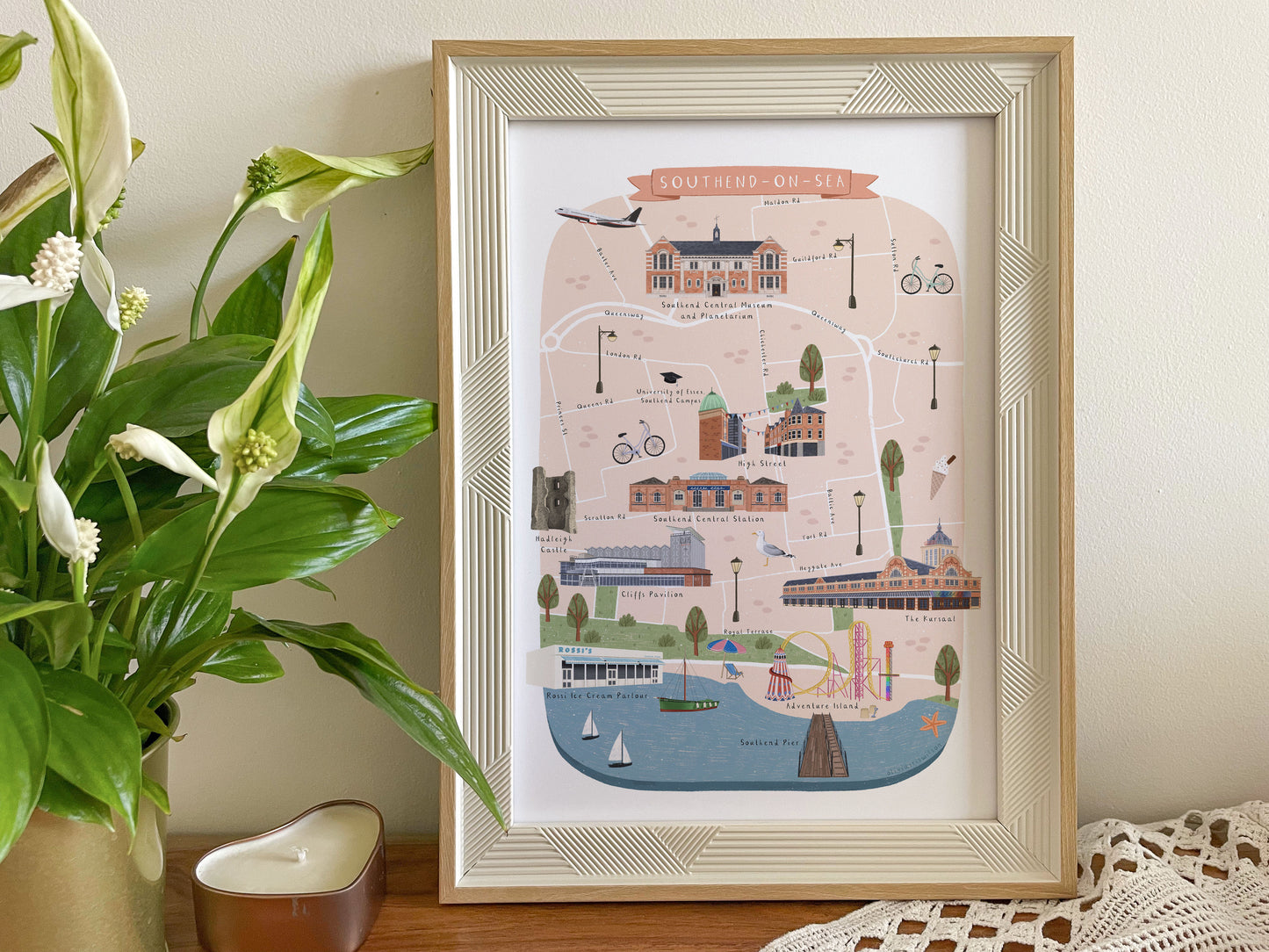 Southend-on-Sea Map Print
