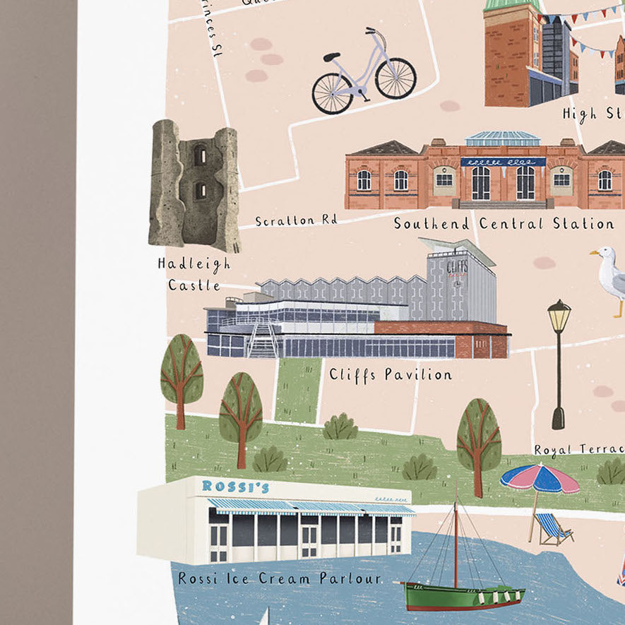 Southend-on-Sea Map Print