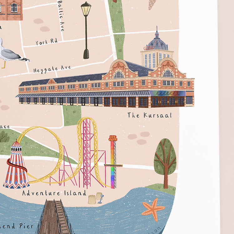 Southend-on-Sea Map Print