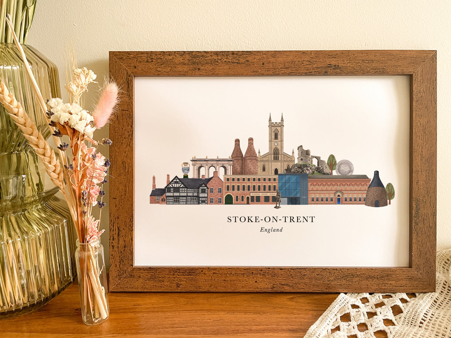 Stoke-on-Trent Skyline Print