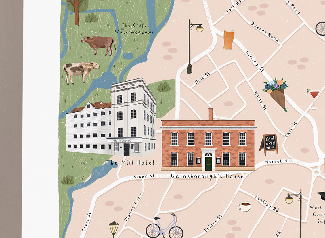 Sudbury map print details
