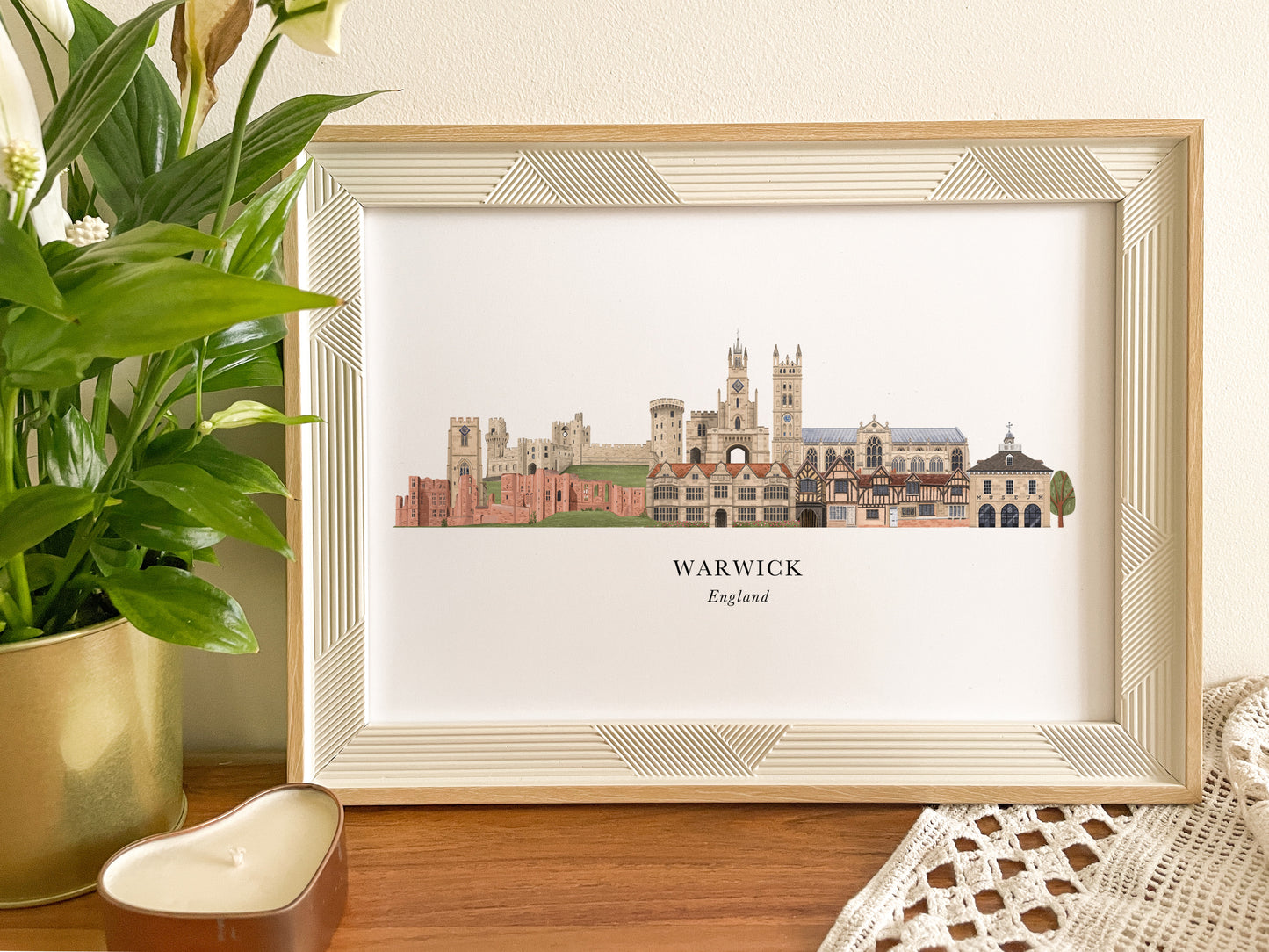 Warwick Skyline Print
