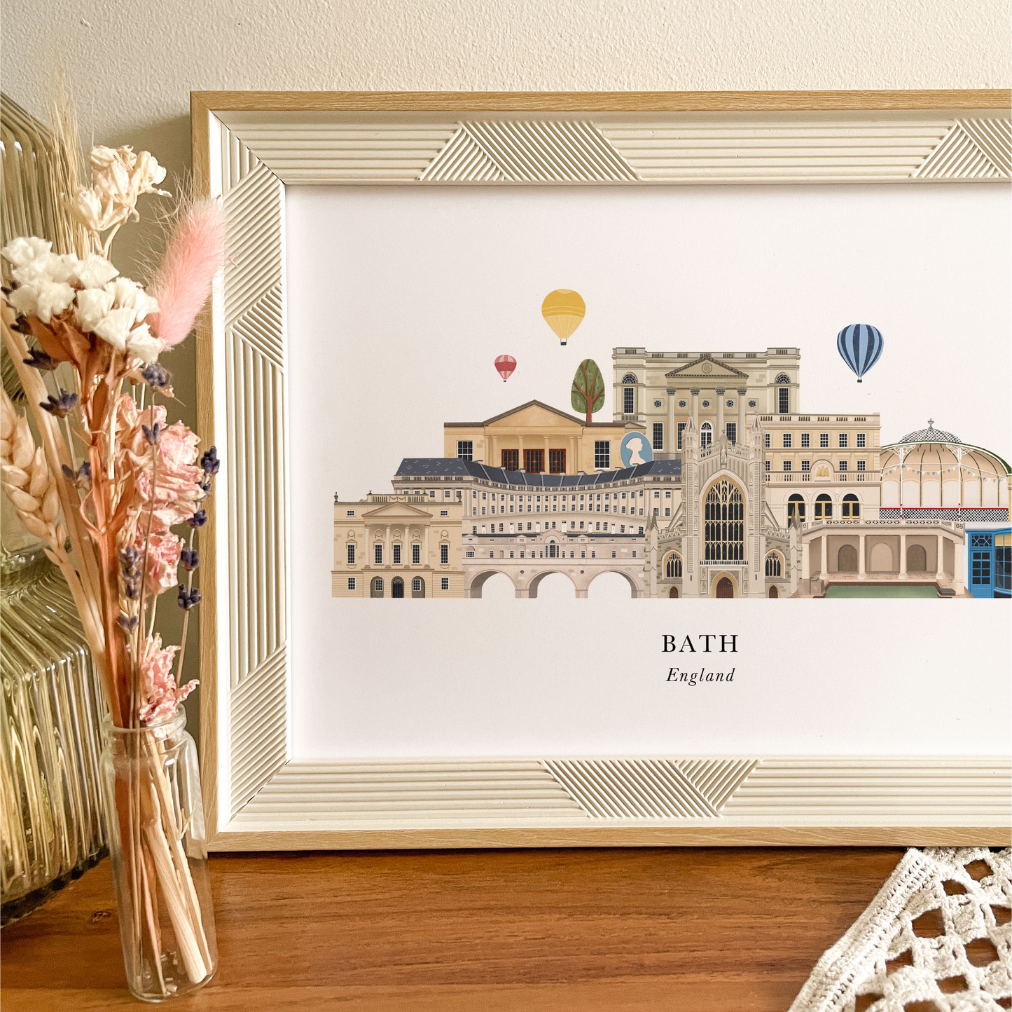 Bath Skyline Print