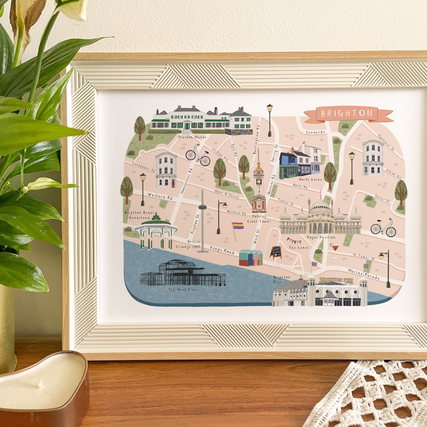 Brighton Map Print