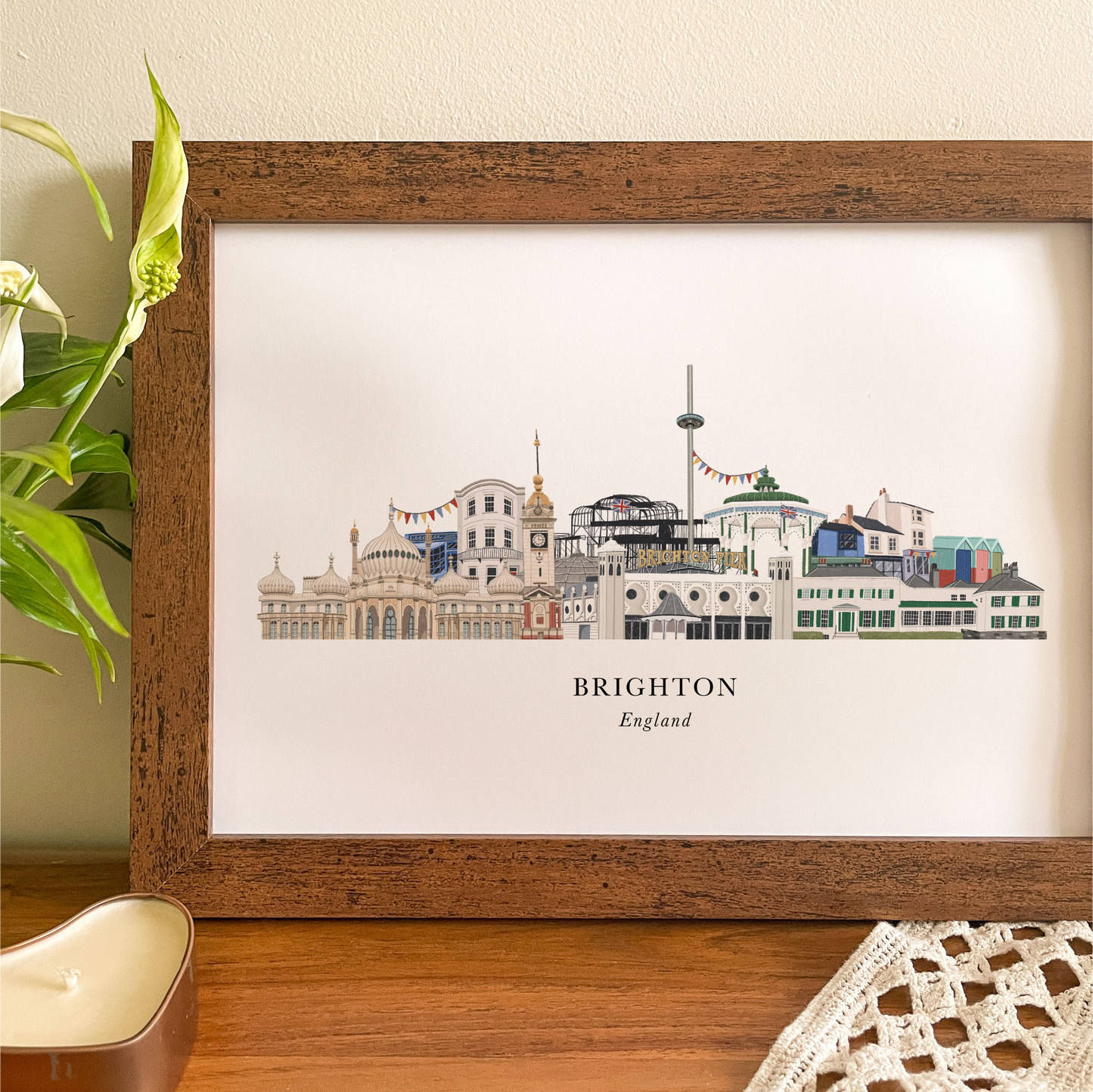 Brighton Skyline Print