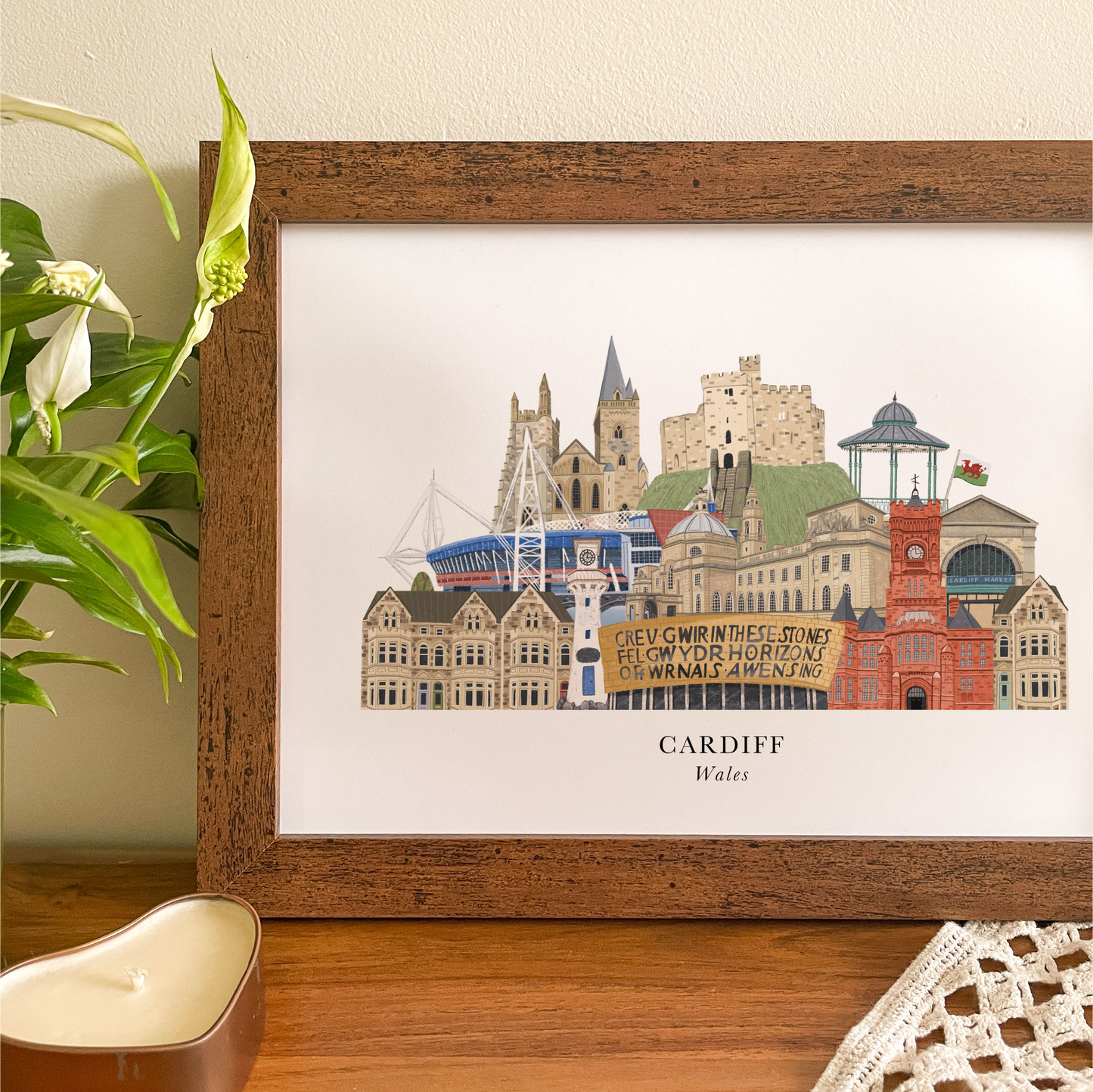 Cardiff Skyline Print
