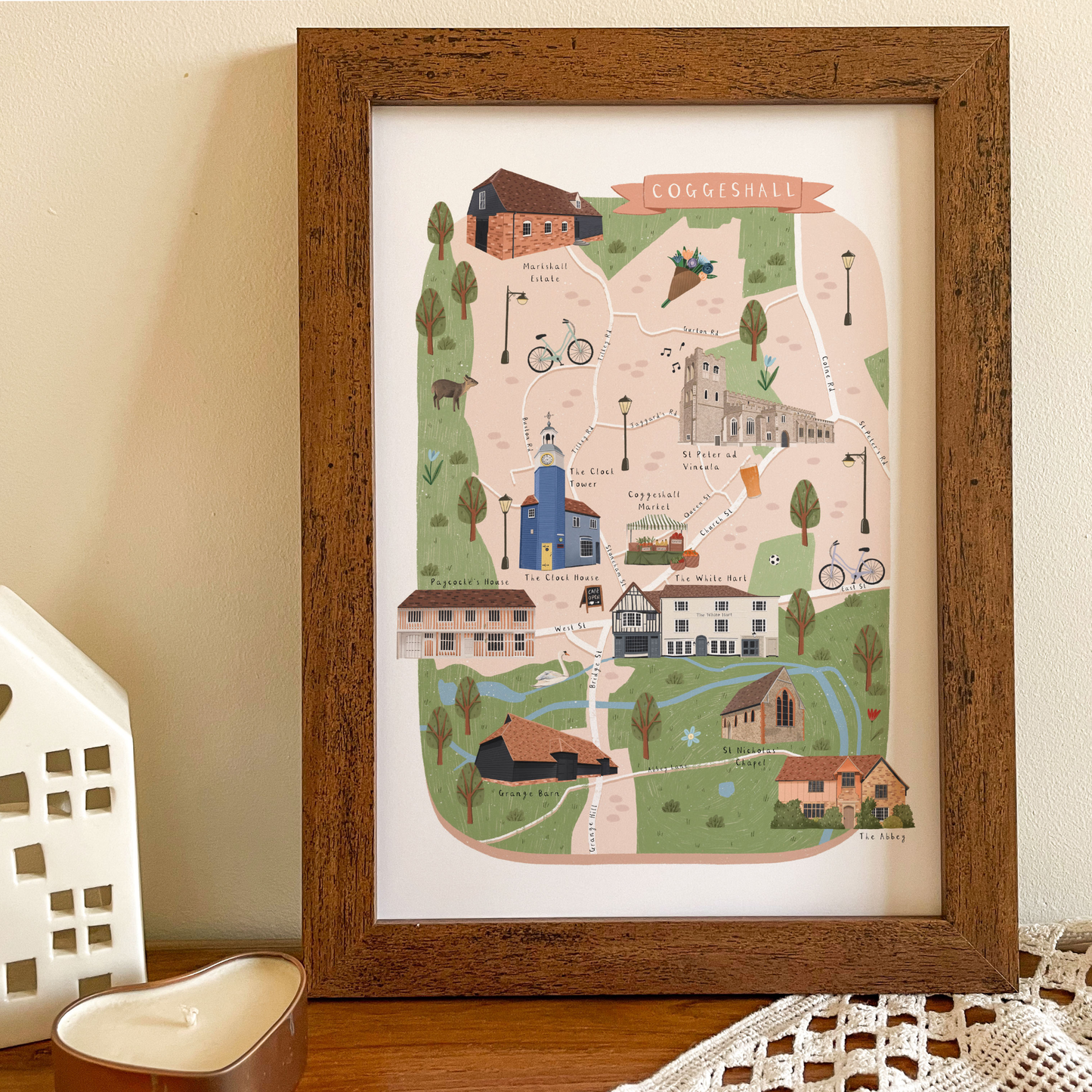 Coggeshall Map Print