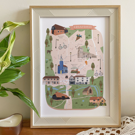 Coggeshall map print