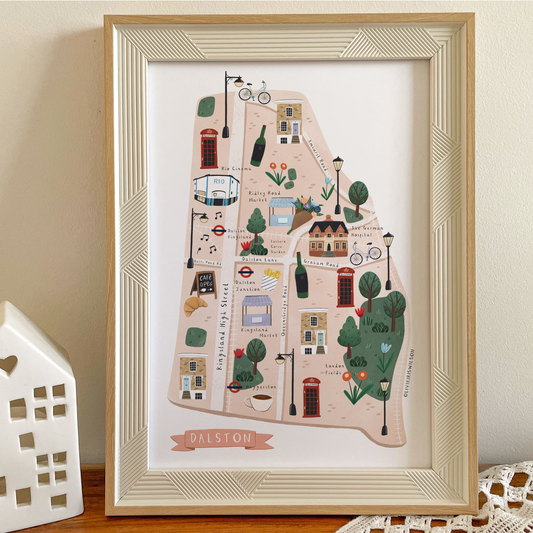 Dalston map print