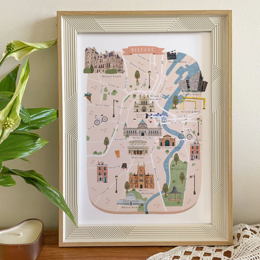 Belfast Illustrated Maps: A Creative Way to Remember Belfast