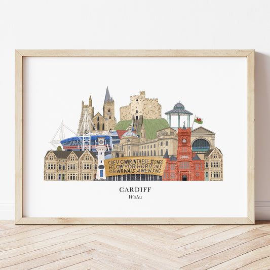 Cardiff Skyline Print