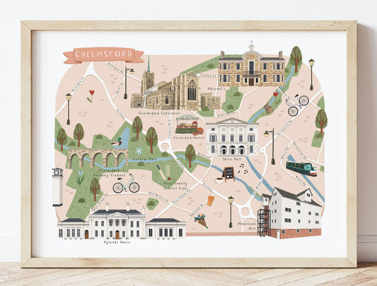Chelmsford Illustrated Map
