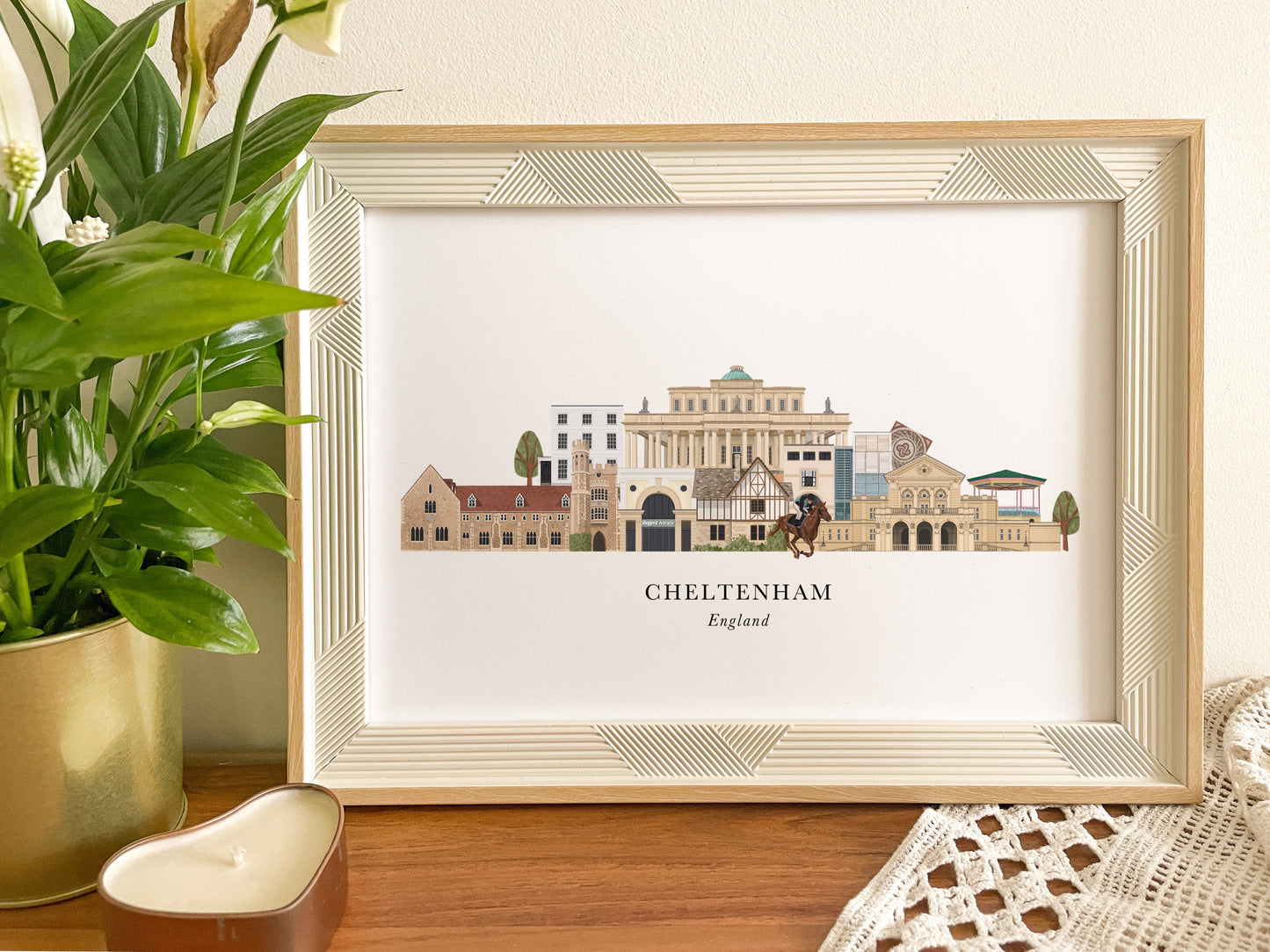 Cheltenham Skyline Print