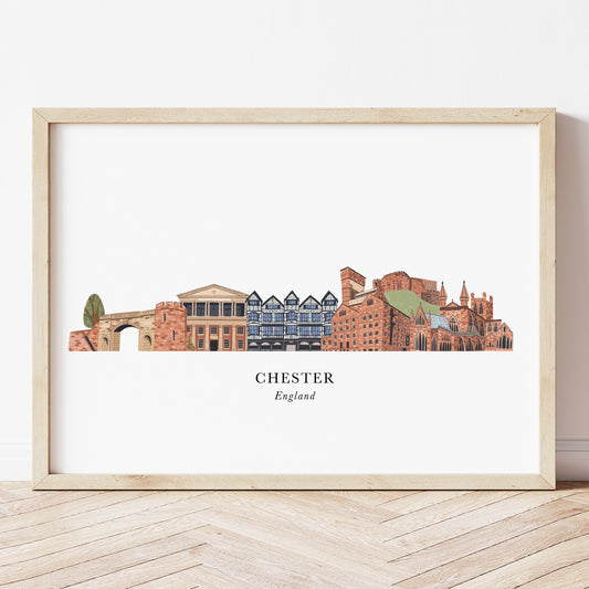 Chester Skyline Print