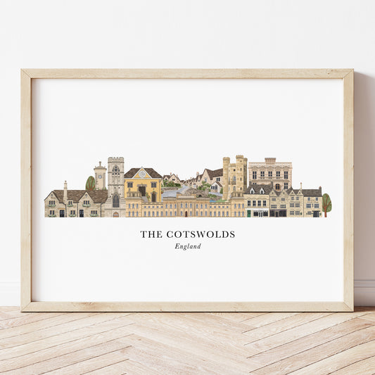 The Cotswolds Skyline Print
