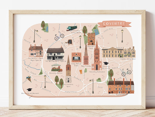 Coventry Illustrated Map