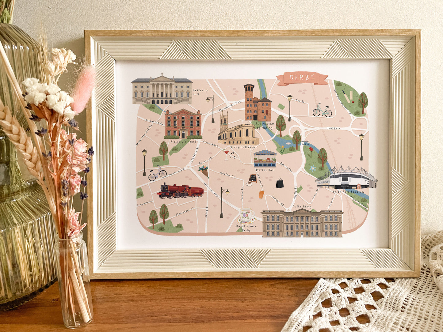 Derby Map Print