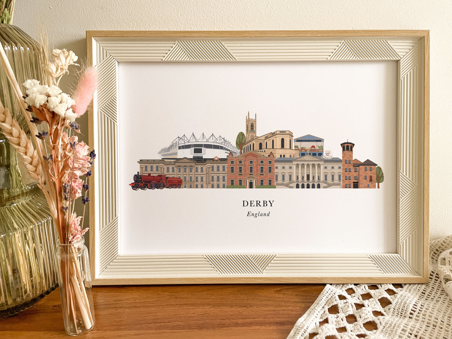 Derby Skyline Print