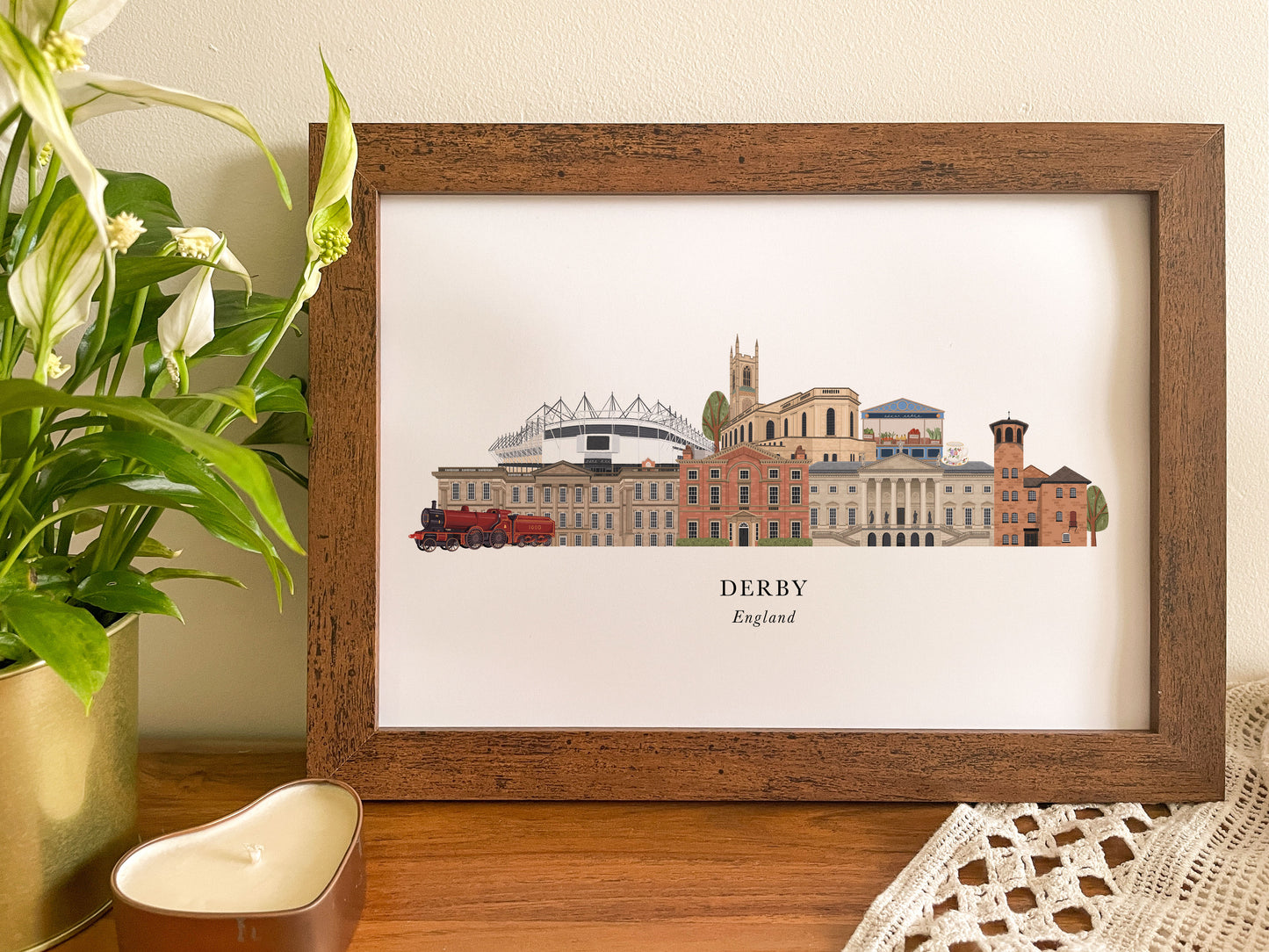 Derby Skyline Print