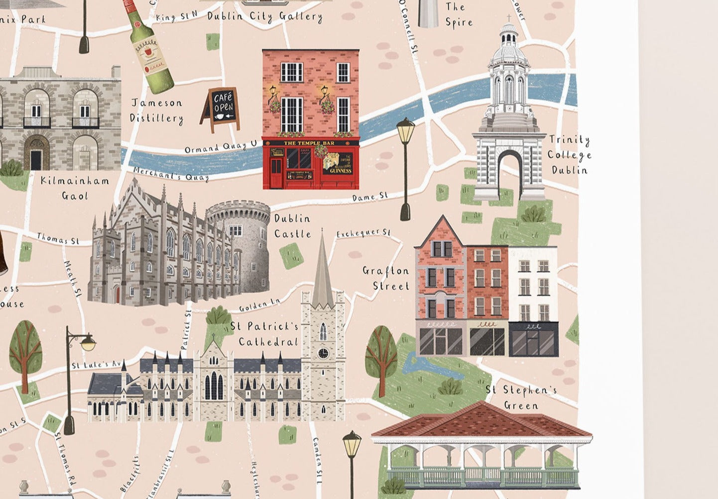 Dublin Illustrated Map