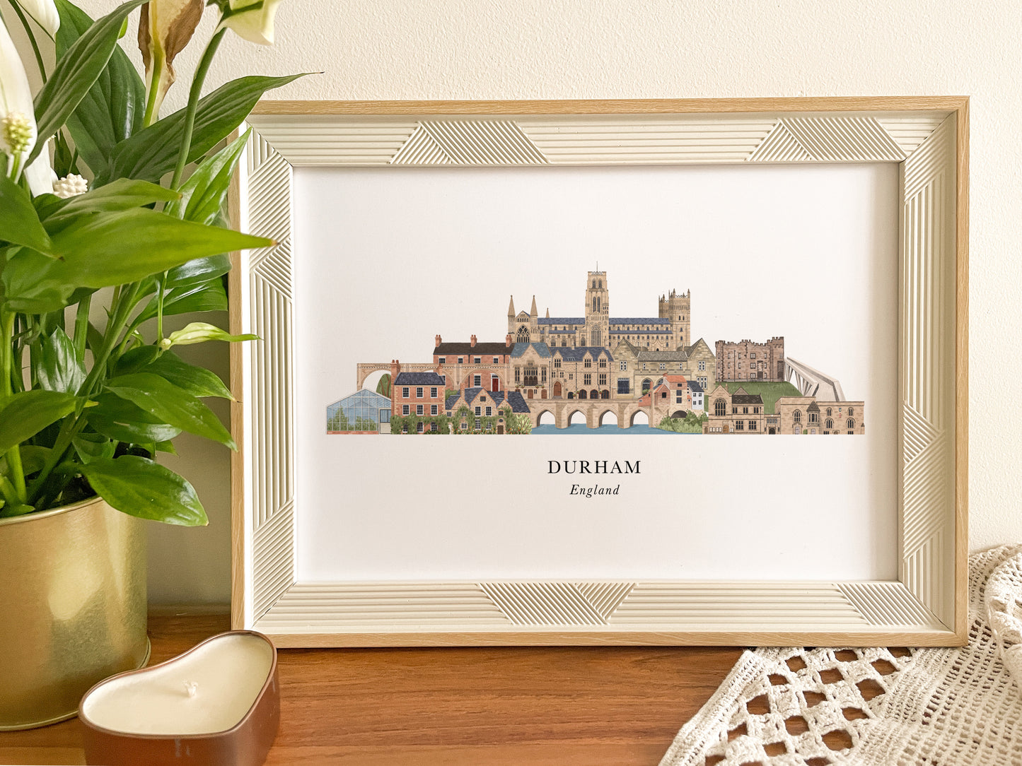 Durham Skyline Print
