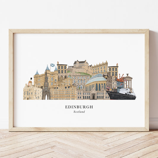 Edinburgh Skyline Print