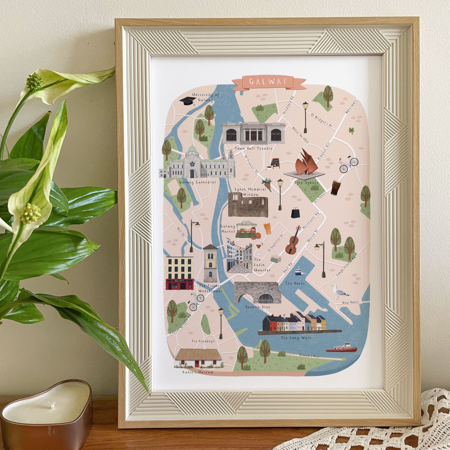 Galway Map Print