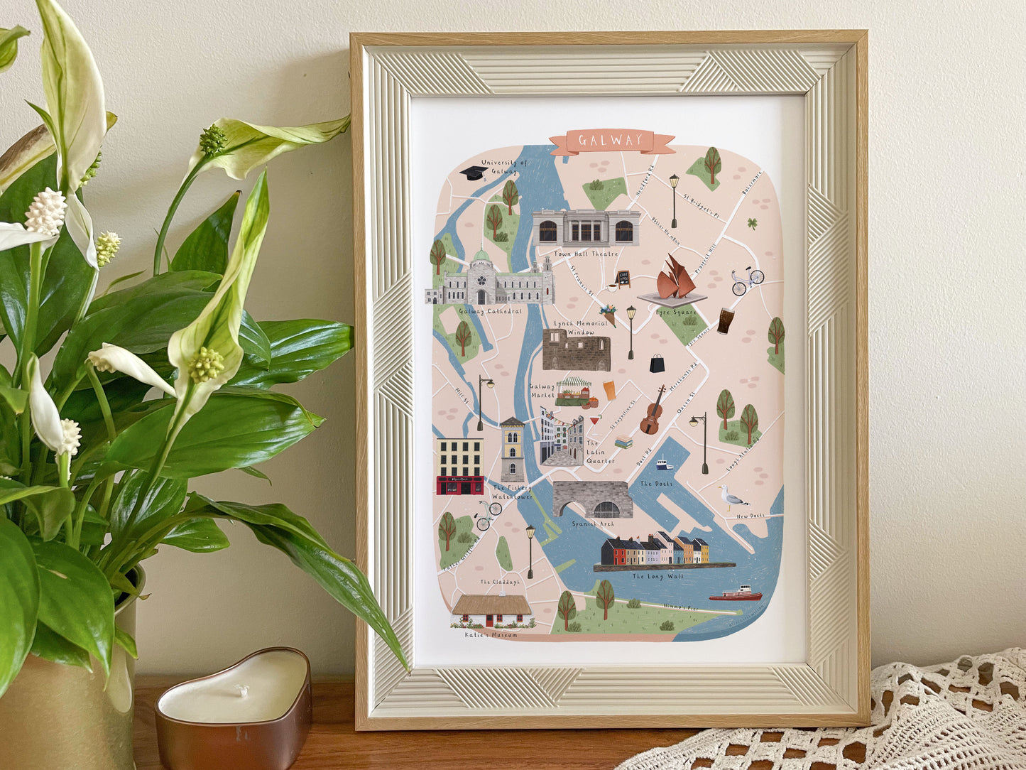 Galway Map Print
